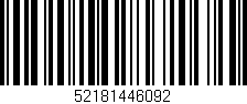Código de barras (EAN, GTIN, SKU, ISBN): '52181446092'