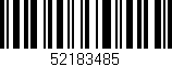 Código de barras (EAN, GTIN, SKU, ISBN): '52183485'