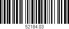 Código de barras (EAN, GTIN, SKU, ISBN): '52184.03'