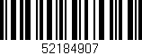 Código de barras (EAN, GTIN, SKU, ISBN): '52184907'