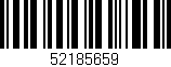 Código de barras (EAN, GTIN, SKU, ISBN): '52185659'