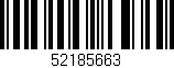 Código de barras (EAN, GTIN, SKU, ISBN): '52185663'