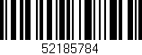 Código de barras (EAN, GTIN, SKU, ISBN): '52185784'