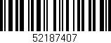 Código de barras (EAN, GTIN, SKU, ISBN): '52187407'