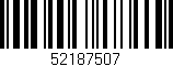 Código de barras (EAN, GTIN, SKU, ISBN): '52187507'