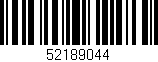 Código de barras (EAN, GTIN, SKU, ISBN): '52189044'