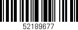 Código de barras (EAN, GTIN, SKU, ISBN): '52189677'
