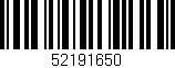 Código de barras (EAN, GTIN, SKU, ISBN): '52191650'