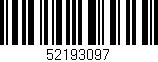 Código de barras (EAN, GTIN, SKU, ISBN): '52193097'