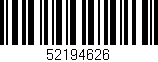 Código de barras (EAN, GTIN, SKU, ISBN): '52194626'