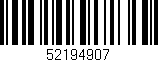 Código de barras (EAN, GTIN, SKU, ISBN): '52194907'