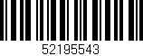 Código de barras (EAN, GTIN, SKU, ISBN): '52195543'