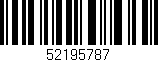 Código de barras (EAN, GTIN, SKU, ISBN): '52195787'