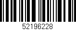 Código de barras (EAN, GTIN, SKU, ISBN): '52196228'