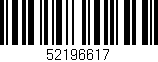 Código de barras (EAN, GTIN, SKU, ISBN): '52196617'
