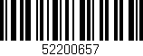 Código de barras (EAN, GTIN, SKU, ISBN): '52200657'