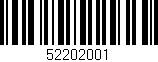 Código de barras (EAN, GTIN, SKU, ISBN): '52202001'