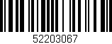 Código de barras (EAN, GTIN, SKU, ISBN): '52203067'