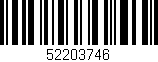 Código de barras (EAN, GTIN, SKU, ISBN): '52203746'