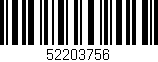 Código de barras (EAN, GTIN, SKU, ISBN): '52203756'