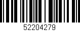 Código de barras (EAN, GTIN, SKU, ISBN): '52204279'