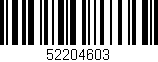 Código de barras (EAN, GTIN, SKU, ISBN): '52204603'