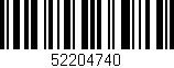 Código de barras (EAN, GTIN, SKU, ISBN): '52204740'