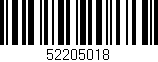 Código de barras (EAN, GTIN, SKU, ISBN): '52205018'