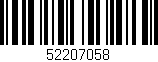 Código de barras (EAN, GTIN, SKU, ISBN): '52207058'
