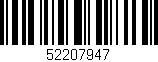 Código de barras (EAN, GTIN, SKU, ISBN): '52207947'