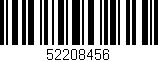 Código de barras (EAN, GTIN, SKU, ISBN): '52208456'