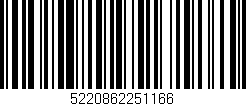 Código de barras (EAN, GTIN, SKU, ISBN): '5220862251166'