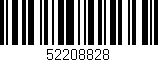 Código de barras (EAN, GTIN, SKU, ISBN): '52208828'