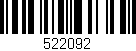 Código de barras (EAN, GTIN, SKU, ISBN): '522092'