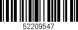 Código de barras (EAN, GTIN, SKU, ISBN): '52209547'