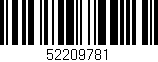 Código de barras (EAN, GTIN, SKU, ISBN): '52209781'
