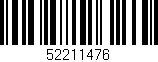 Código de barras (EAN, GTIN, SKU, ISBN): '52211476'