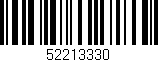 Código de barras (EAN, GTIN, SKU, ISBN): '52213330'