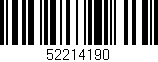Código de barras (EAN, GTIN, SKU, ISBN): '52214190'