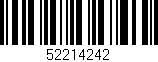 Código de barras (EAN, GTIN, SKU, ISBN): '52214242'