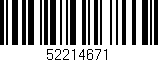 Código de barras (EAN, GTIN, SKU, ISBN): '52214671'