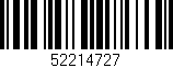 Código de barras (EAN, GTIN, SKU, ISBN): '52214727'