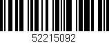 Código de barras (EAN, GTIN, SKU, ISBN): '52215092'