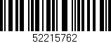 Código de barras (EAN, GTIN, SKU, ISBN): '52215762'