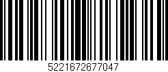 Código de barras (EAN, GTIN, SKU, ISBN): '5221672677047'