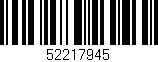 Código de barras (EAN, GTIN, SKU, ISBN): '52217945'