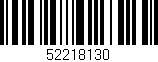 Código de barras (EAN, GTIN, SKU, ISBN): '52218130'