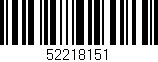 Código de barras (EAN, GTIN, SKU, ISBN): '52218151'