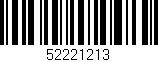 Código de barras (EAN, GTIN, SKU, ISBN): '52221213'