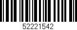 Código de barras (EAN, GTIN, SKU, ISBN): '52221542'